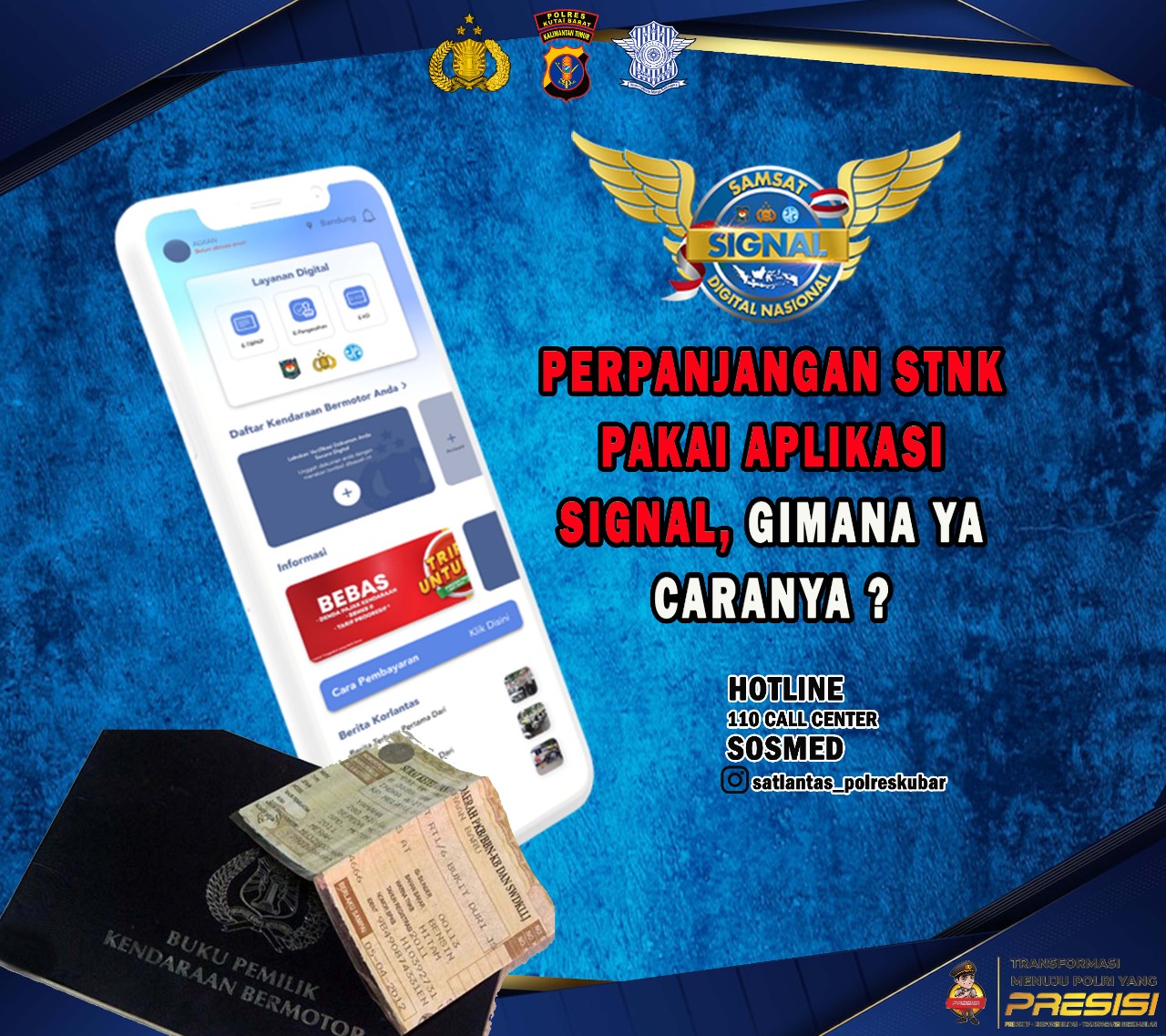 Cara Perpanjang STNK Lewat SIGNAL